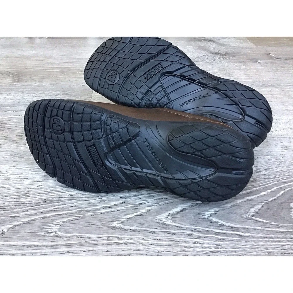Merrell Encore Nova 2 Clogs Women's Size 7.5 Brown Leather Slip On Mules J598432